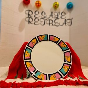 Gibson Looney Tunes Tweety And Taz Plates Set (2 Plates) VGC